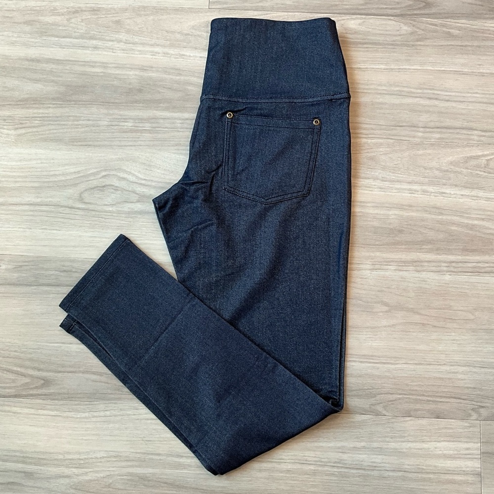 Ruby Ribbon Denim Leggings